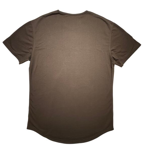 BYLT Basics Drop-Cut Short Sleeve T-Shirt Men’s Brown Crew Neck Size Medium - Picture 2 of 7